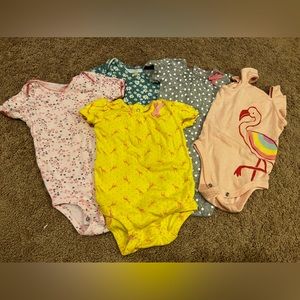 Baby Girls' Short-Sleeve Bodysuit size 12 months